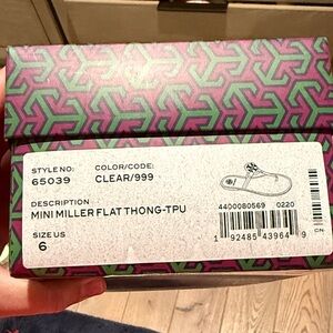 Tory Burch Mini Miller Flat Thong Sandals - Clear
